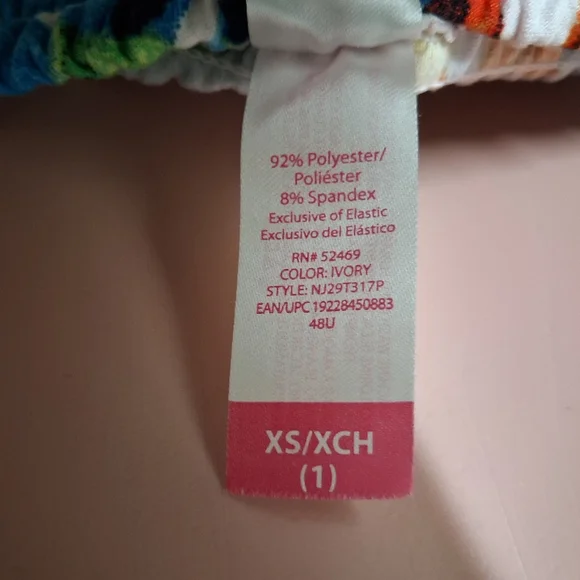 No Boundaries Strapless Tropical Floral Jumpsuit Size XS Wide Leg Summer Romper - Picture 9 of 10